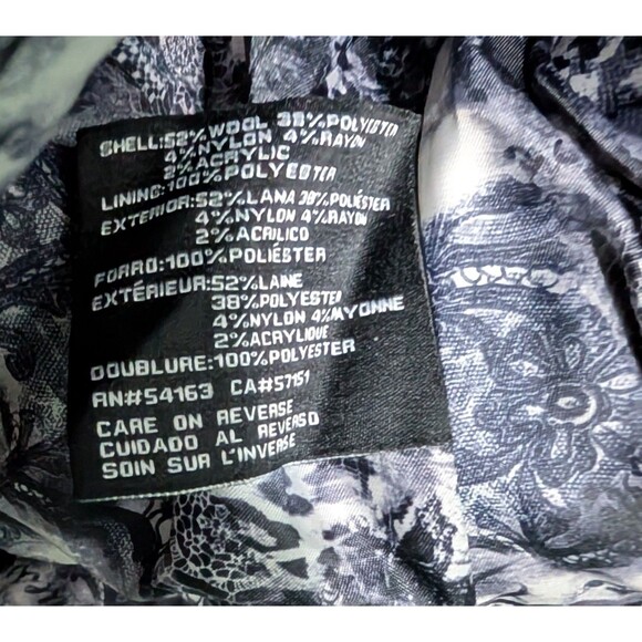 Guess Wool Blend Trench Coat Belted Military Inspired Women's Size S Small (A24) - Picture 5 of 5